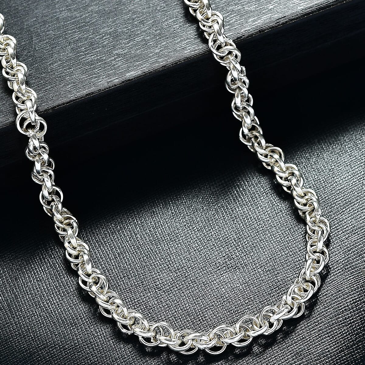 Doorbuster D'Joy Oval Link Chain Necklace in Sterling Silver 21 Grams 20 Inches image number 1