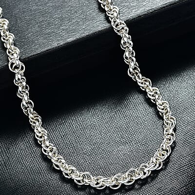  D'Joy Oval Link Chain Necklace in Sterling Silver 21 Grams 20 Inches