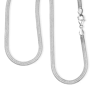 D'Joy Layering Box Chain Necklace in Sterling Silver 18 Grams 20 Inches
