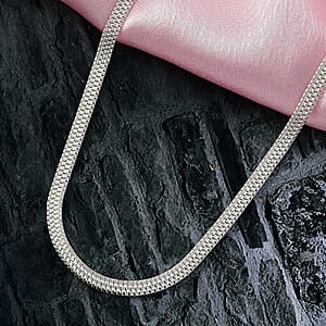 D'Joy Layering Box Chain Necklace in Sterling Silver 18 Grams 20 Inches