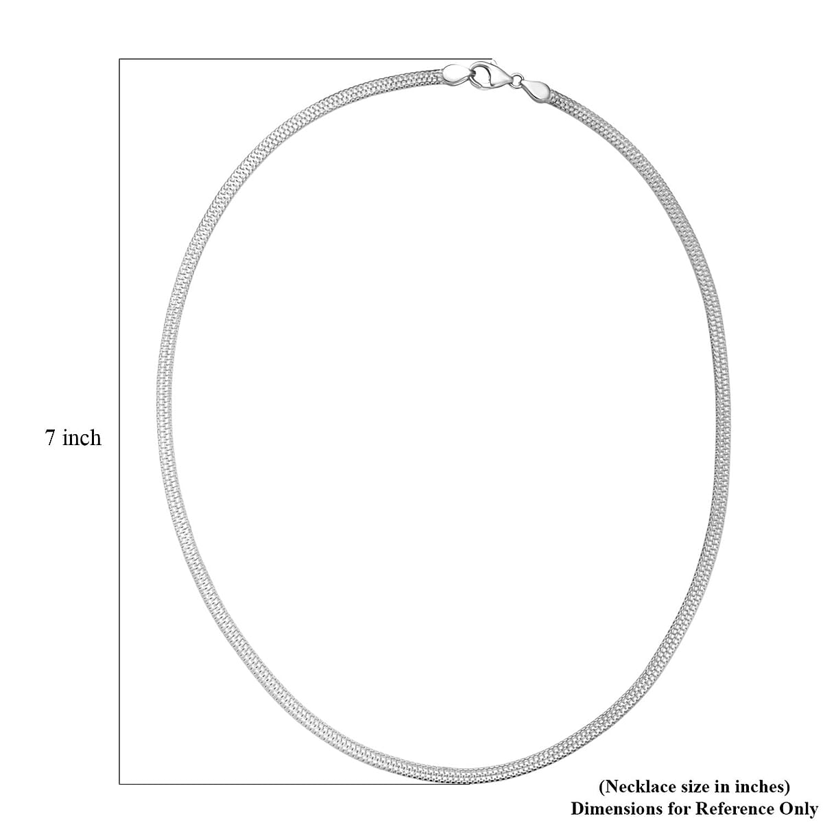 D'Joy Layering Box Chain Necklace in Sterling Silver 18 Grams 20 Inches image number 5