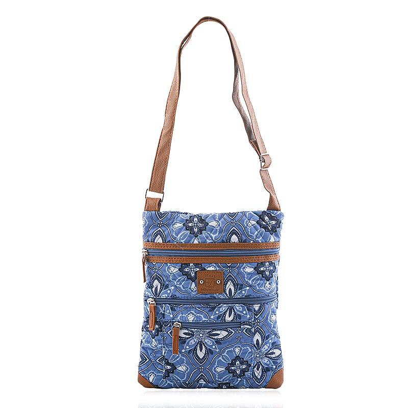 Stone Mountain Denim Baroque Quilted Cotton Crossbody Bag