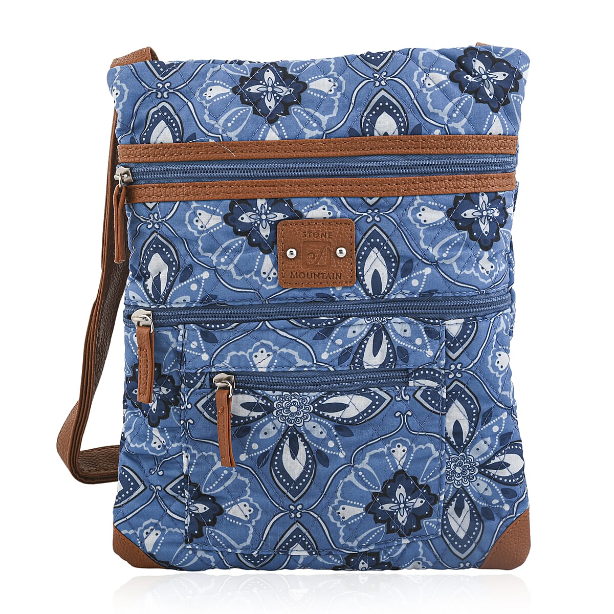 Stone Mountain Denim Baroque Quilted Cotton Crossbody Bag image number 1