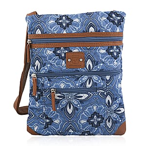 Stone Mountain Denim Baroque Quilted Cotton Crossbody Bag