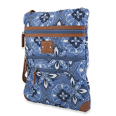 Stone Mountain Denim Baroque Quilted Cotton Crossbody Bag