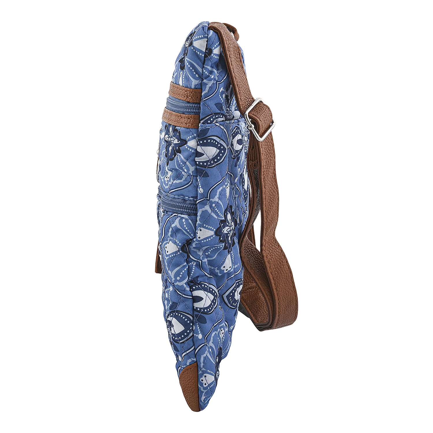 Stone Mountain Denim Baroque Quilted Cotton Crossbody Bag