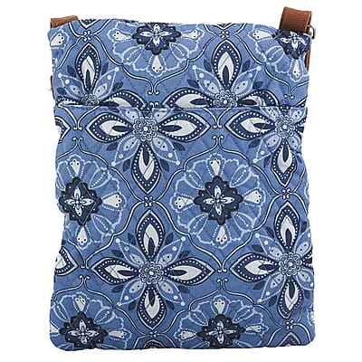Stone Mountain Denim Baroque Quilted Cotton Crossbody Bag