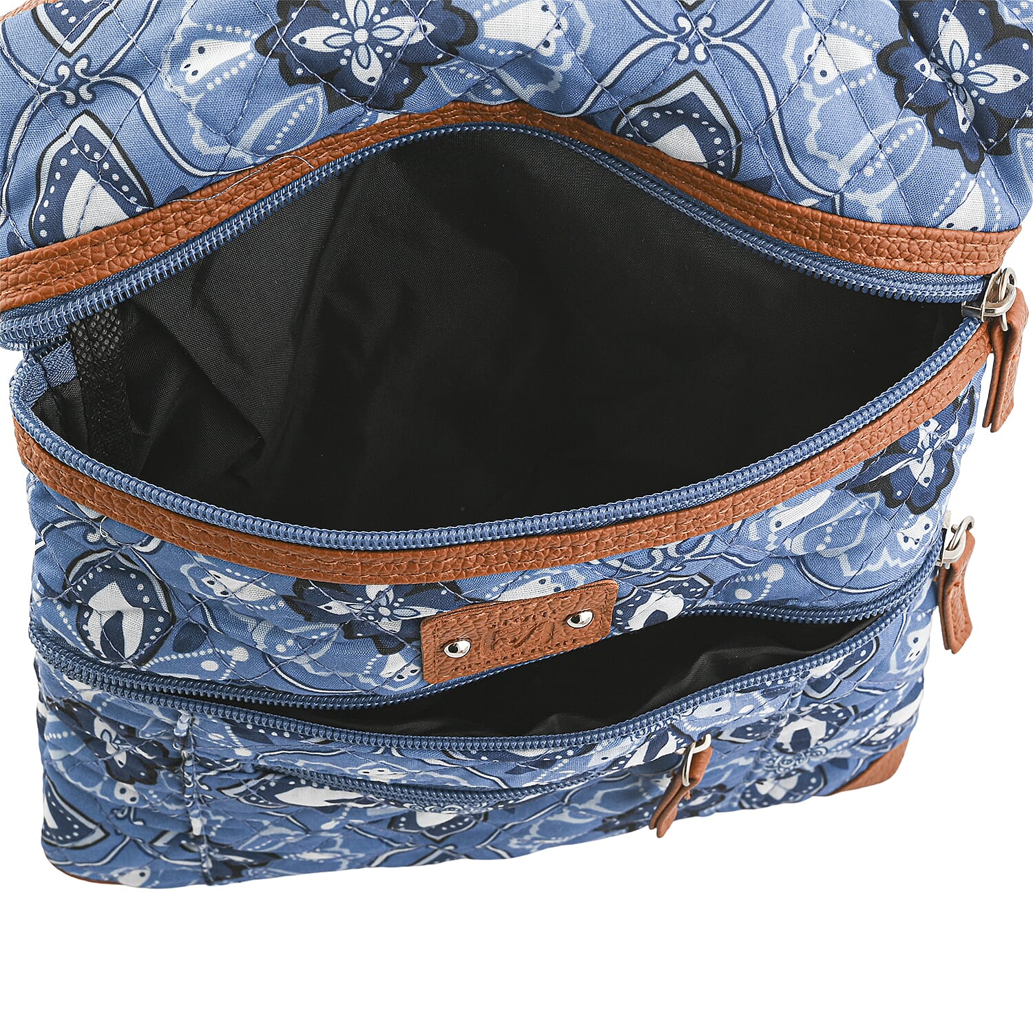Stone Mountain Denim Baroque Quilted Cotton Crossbody Bag