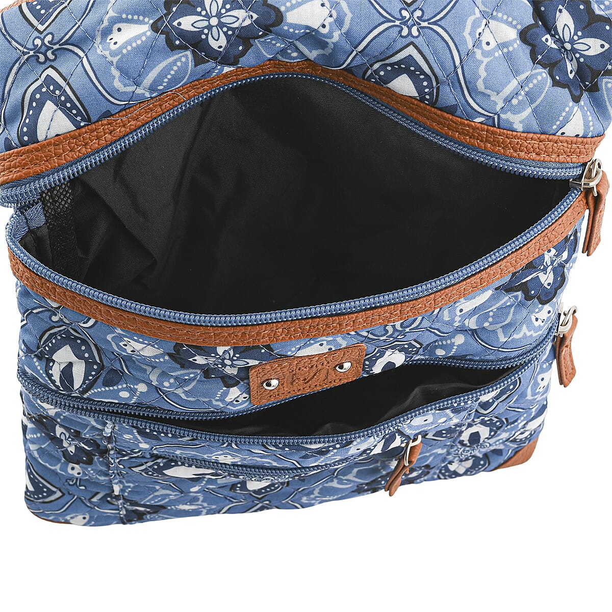 Stone Mountain Denim Baroque Quilted Cotton Crossbody Bag image number 5