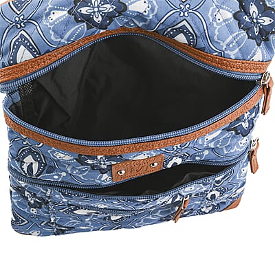 Stone Mountain Denim Baroque Quilted Cotton Crossbody Bag