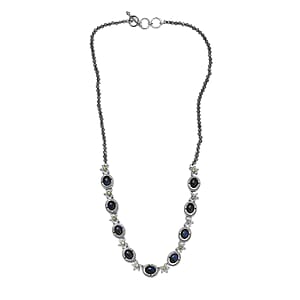 EverTrue AAA Malagasy Labradorite, Hebei Peridot Necklace in Platinum Bond 23.10 ctw (18 Inches)