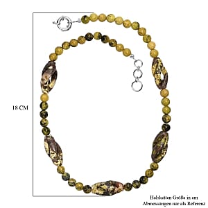 Spice Jasper 271.00 ctw Necklace in Goldtone 20 Inches