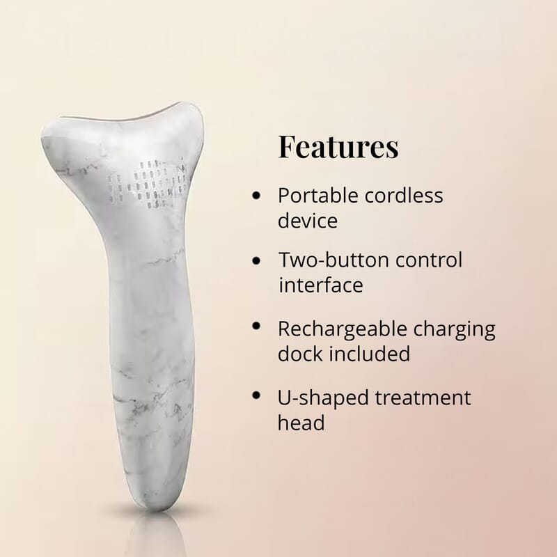 Opatra Synergy Marble Rose Quartz LED Heat & Cool Neck Device (Lifetime Warranty)