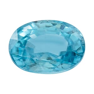 AAAA Cambodian Blue Zircon (Ovl 7x5 mm) 1.20 ctw
