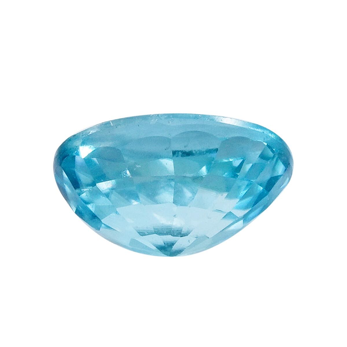AAAA Cambodian Blue Zircon (Ovl 7x5 mm) 1.20 ctw image number 3