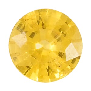AAAA Yellow Sapphire (Rnd 6 mm) 0.90 ctw