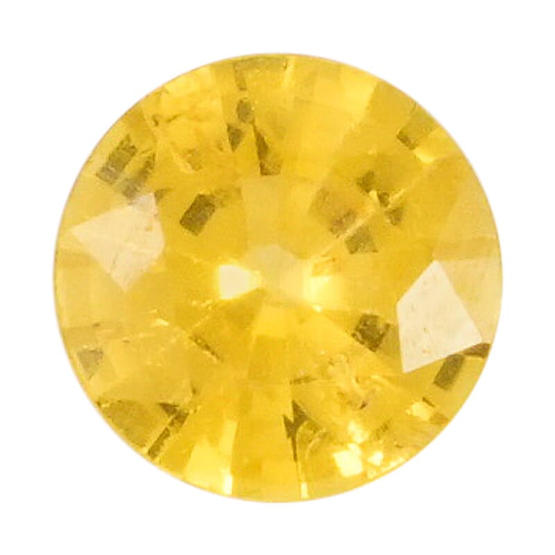 AAAA Yellow Sapphire (Rnd 6 mm) 0.90 ctw