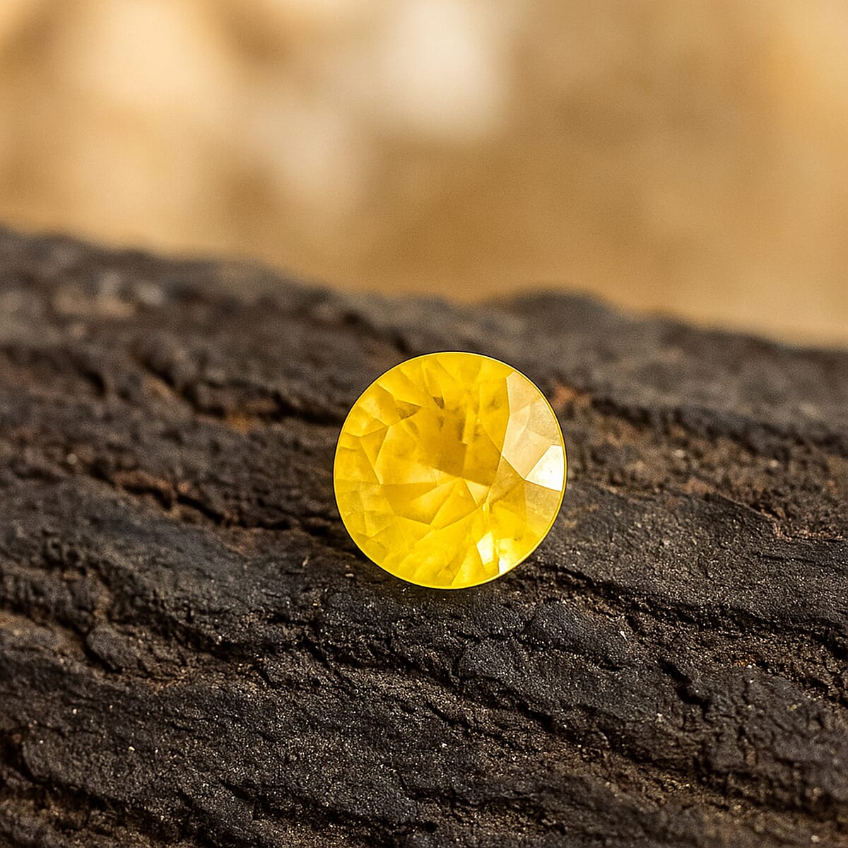 AAAA Yellow Sapphire (Rnd 6 mm) 0.90 ctw image number 1