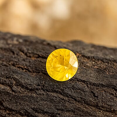 AAAA Yellow Sapphire (Rnd 6 mm) 0.90 ctw