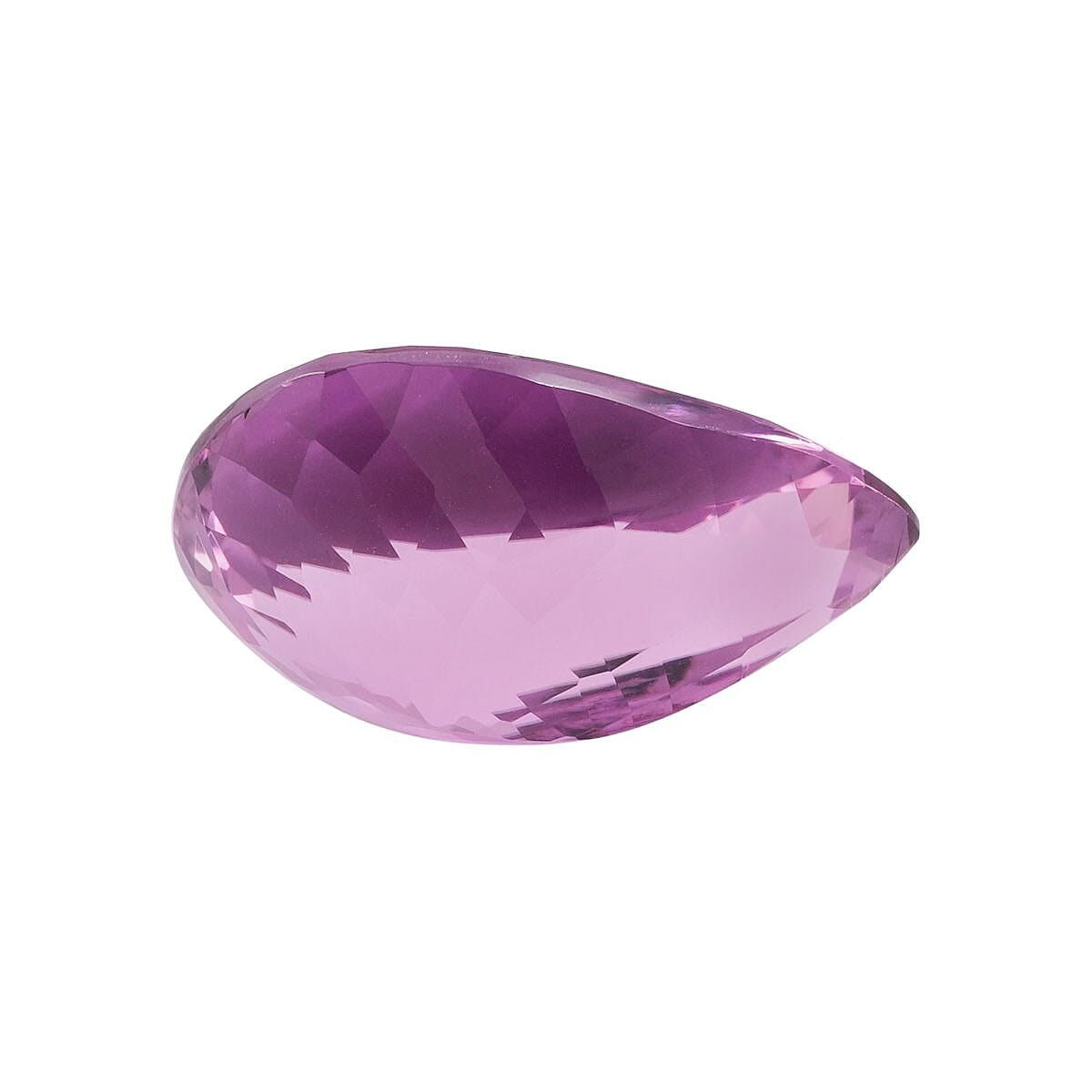 Certified & Appraised AAAA Patroke Kunzite (Pear Free Size) 39.00 ctw image number 3