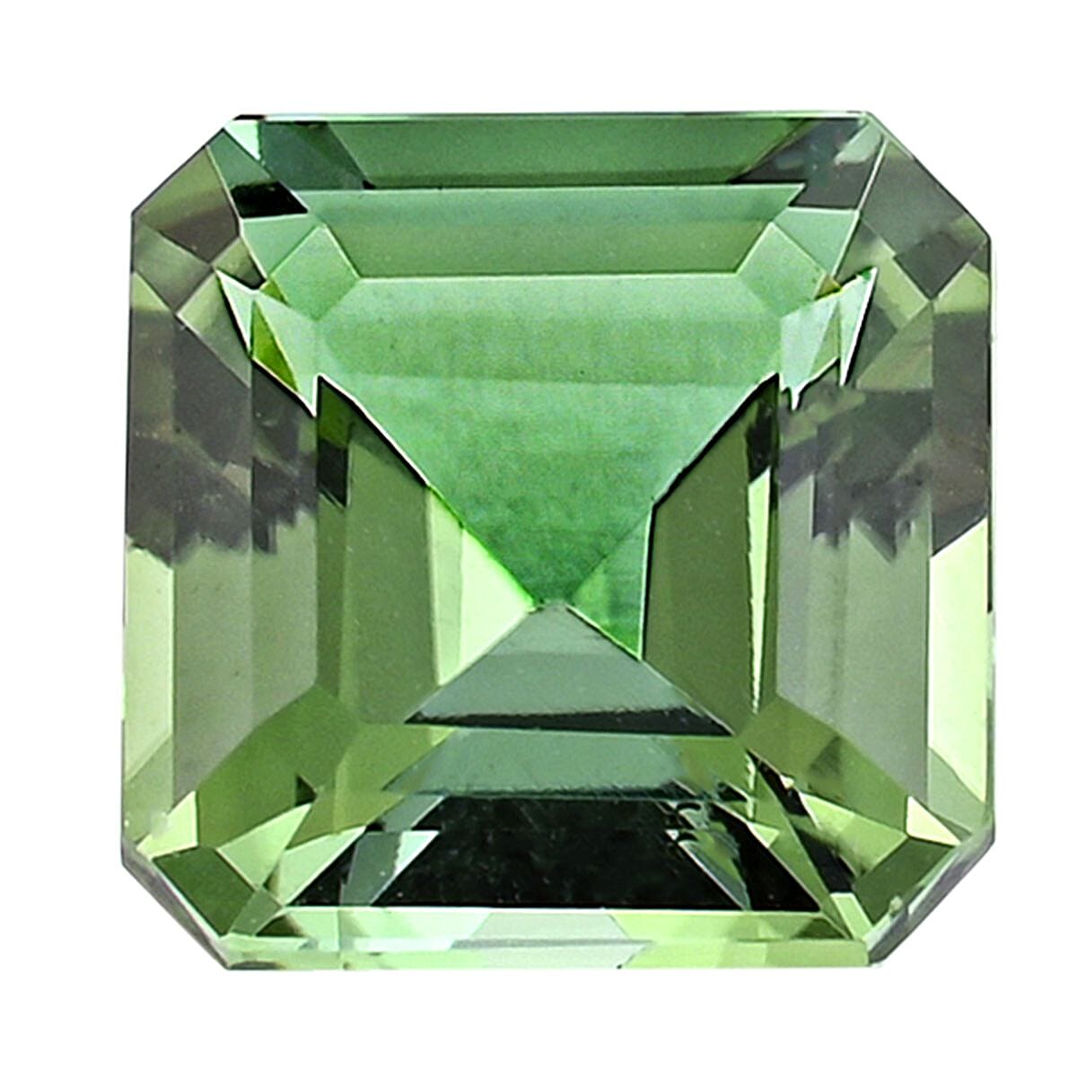 AAAA Asscher Cut Mint Tourmaline (Sqr Free Size) 2.10 ctw image number 0