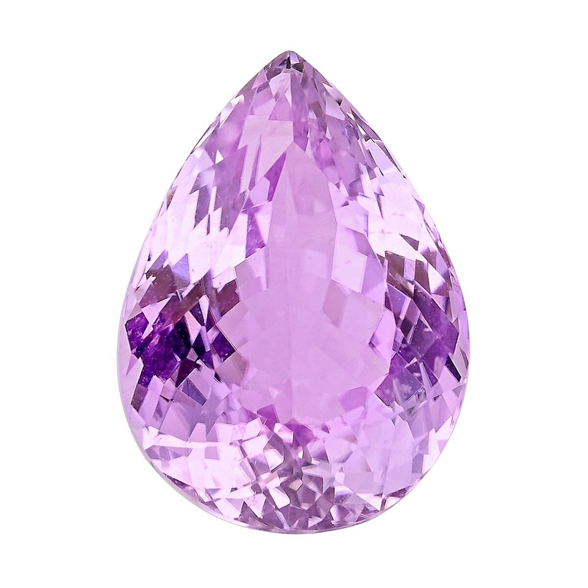 AAA Martha Rocha Kunzite (Pear Free Size) 15.00 ctw