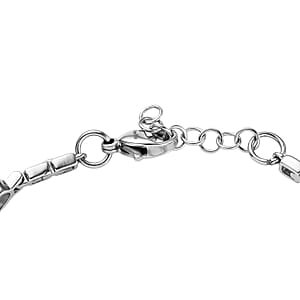 EverTrue Sky Blue Topaz 4.10 ctw Bracelet in Stainless Steel (7.00 In)