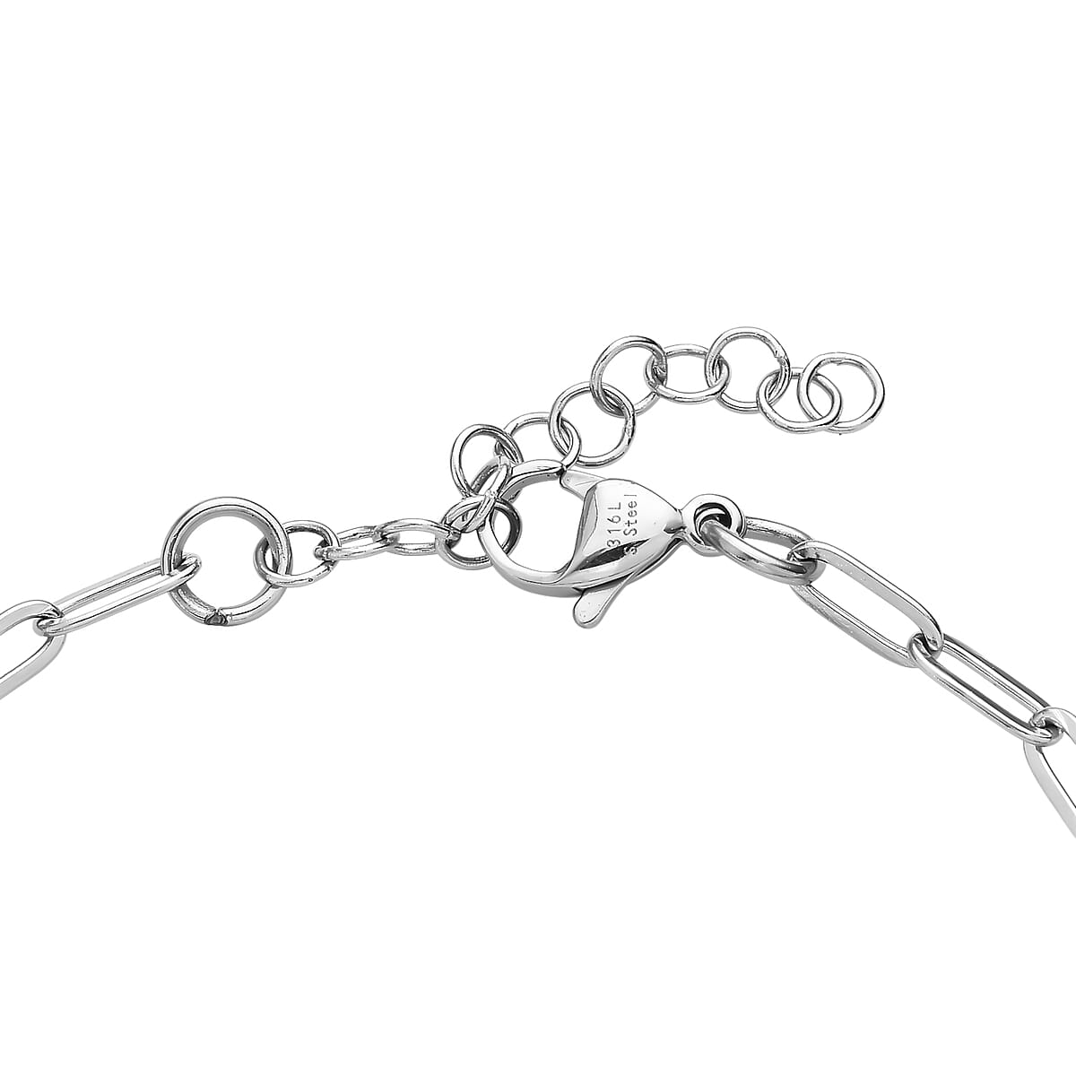 EverTrue Simulated Diamond Bracelet in Stainless Steel (6.50 In) image number 3
