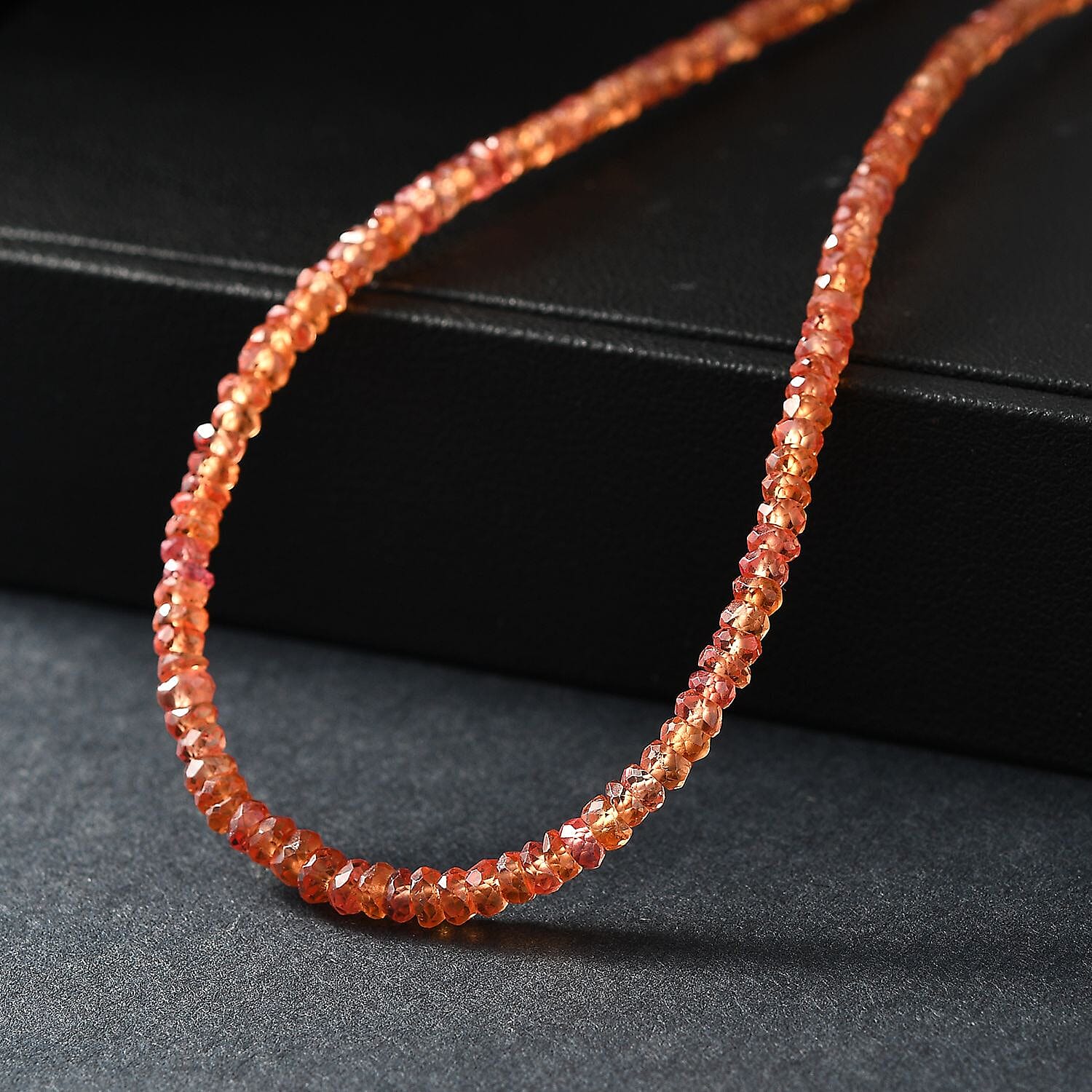 Songea Sapphire 45.00 ctw Necklace in 18K Vermeil Yellow Gold Over Sterling Silver (18 Inches)