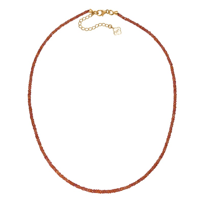 Songea Sapphire 45.00 ctw Necklace in 18K Vermeil Yellow Gold Over Sterling Silver (18 Inches)