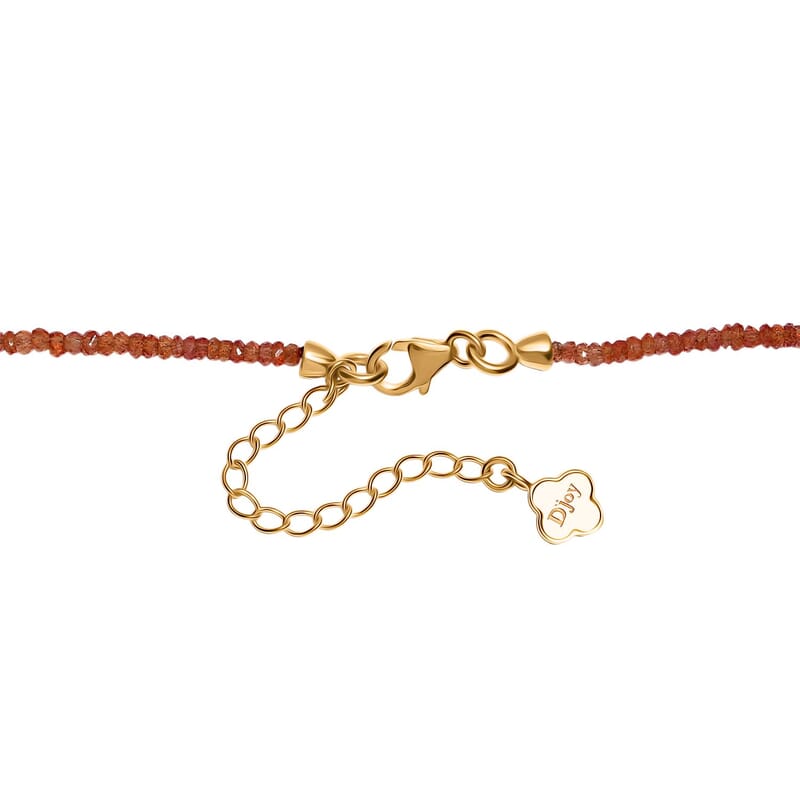 Songea Sapphire 45.00 ctw Necklace in 18K Vermeil Yellow Gold Over Sterling Silver (18 Inches)