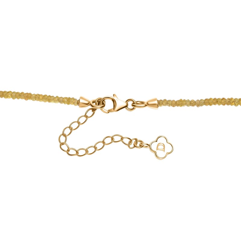 Yellow Sapphire 45.00 ctw Necklace in 18K Vermeil Yellow Gold Over Sterling Silver (18 Inches)
