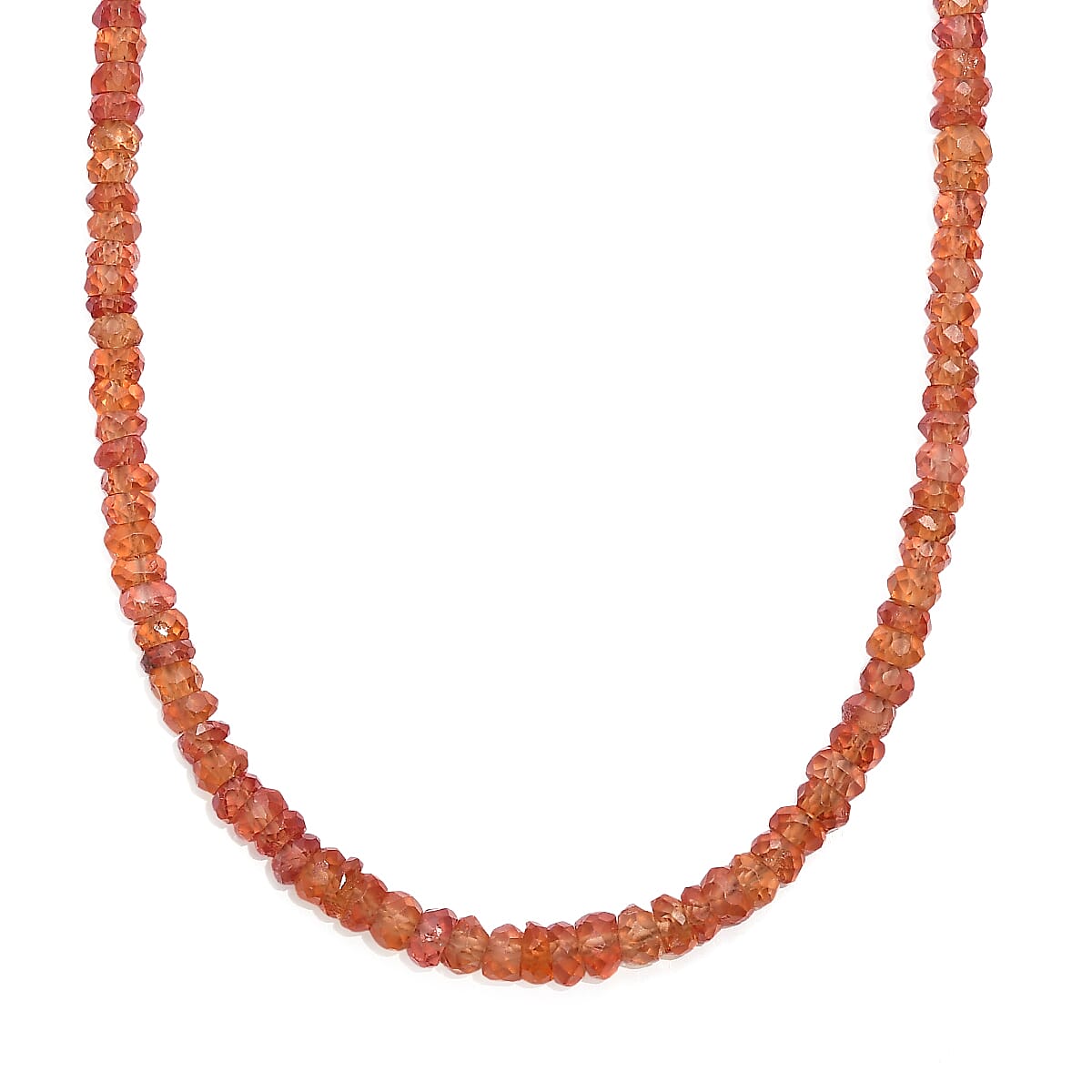 Certified & Appraised Luxoro AAA Songea Sapphire 46.00 ctw Beaded Necklace in 10K Yellow Gold (18 Inches)