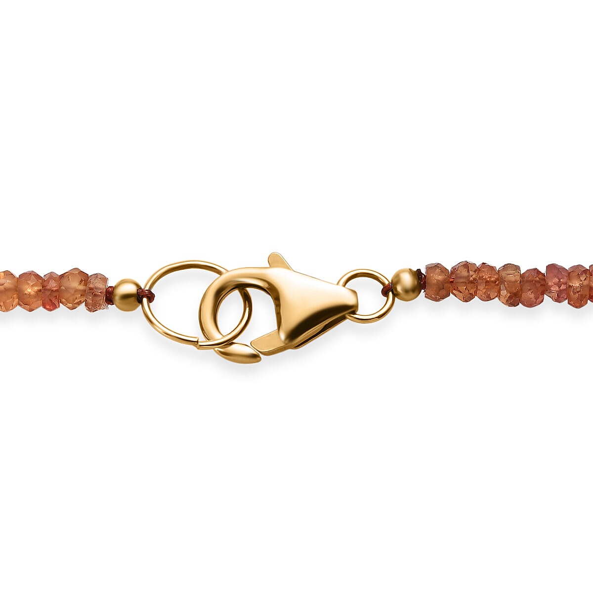 Certified & Appraised Luxoro AAA Songea Sapphire 46.00 ctw Beaded Necklace in 10K Yellow Gold (18 Inches) image number 4