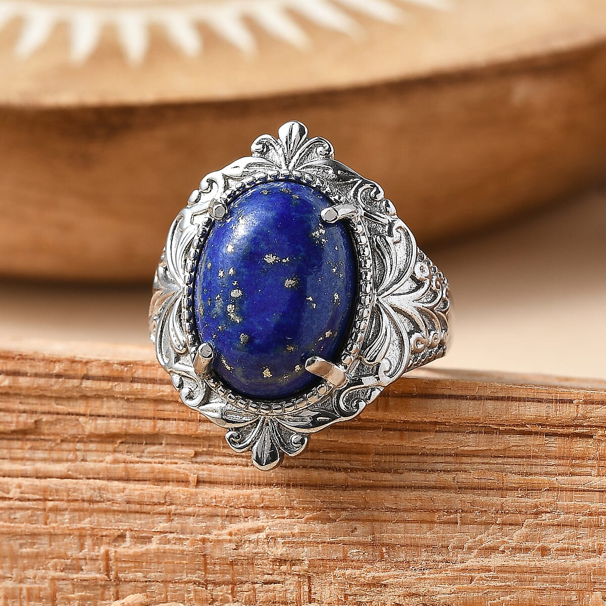 EverTrue Malagasy Labradorite Ring in Stainless Steel (Size 10.0) 11.10 ctw image number 1