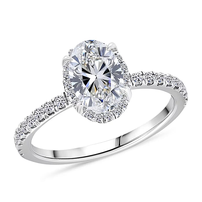 Luxuriant Lab Grown Diamond VS1 1.70 ctw Ring in 14K White Gold (Size 10.0)