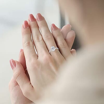 Luxuriant Lab Grown Diamond VS1 1.70 ctw Ring in 14K White Gold (Size 10.0)