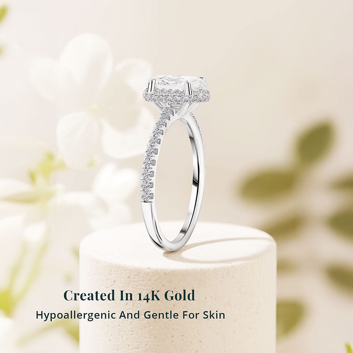 Luxuriant Lab Grown Diamond VS1 1.70 ctw Ring in 14K White Gold (Size 10.0) image number 2