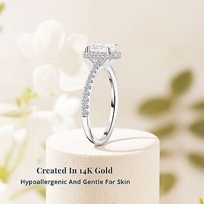 Luxuriant Lab Grown Diamond VS1 1.70 ctw Ring in 14K White Gold (Size 10.0)