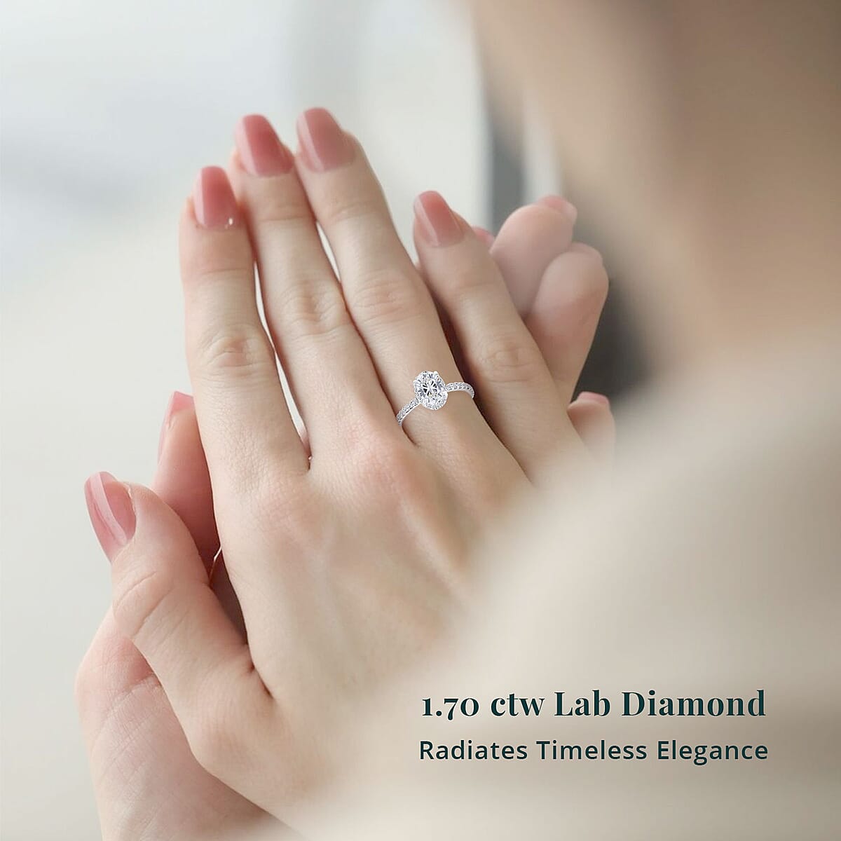 Luxuriant Lab Grown Diamond VS1 1.70 ctw Ring in 14K White Gold (Size 7.0) image number 1