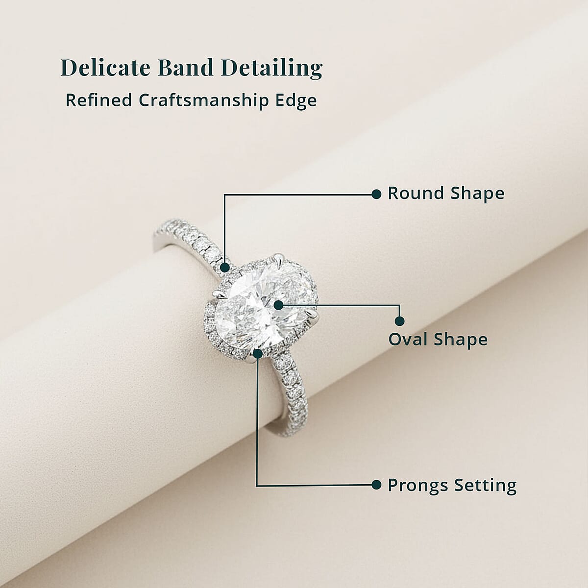 Luxuriant Lab Grown Diamond VS1 1.70 ctw Ring in 14K White Gold (Size 7.0) image number 4