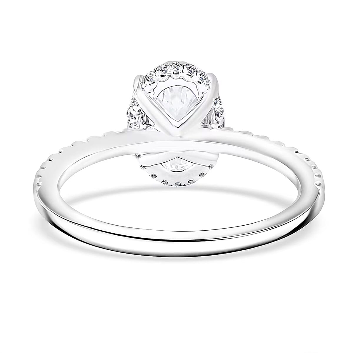 Luxuriant Lab Grown Diamond VS1 1.70 ctw Ring in 14K White Gold (Size 8.0) image number 7