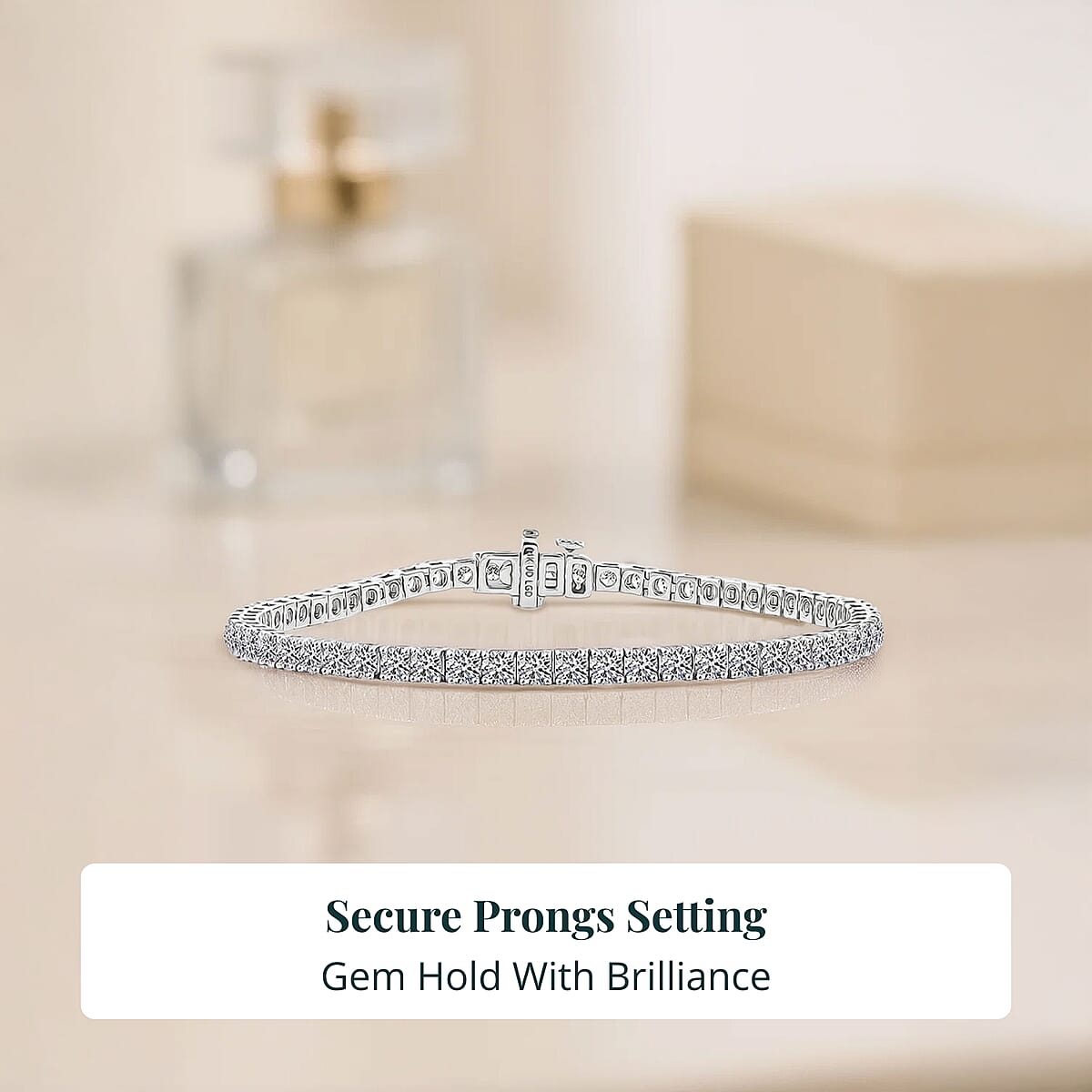 Luxuriant Lab Grown Diamond VS1 5.00 ctw Bracelet in 14K White Gold (7.25 In) 8.60 Grams image number 4