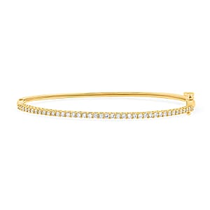 Luxuriant Lab Grown Diamond G VS 1.00 ctw Bracelet in 10K Yellow Gold (7.25 In) 8.35 Grams
