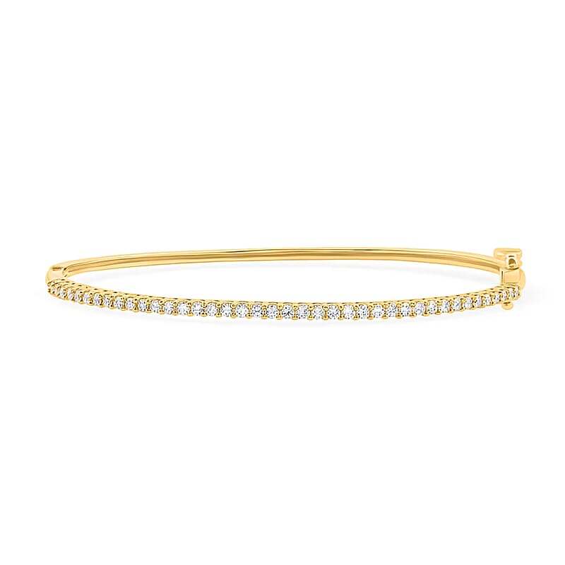 Luxuriant Lab Grown Diamond G VS 1.00 ctw Bracelet in 10K Yellow Gold (7.25 In) 8.35 Grams