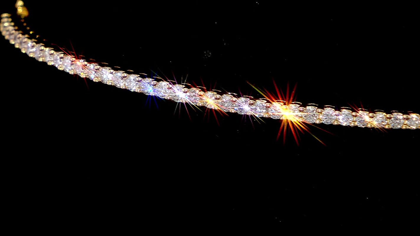 Luxuriant Lab Grown Diamond G VS 1.00 ctw Bracelet in 10K Yellow Gold (7.25 In) 8.35 Grams