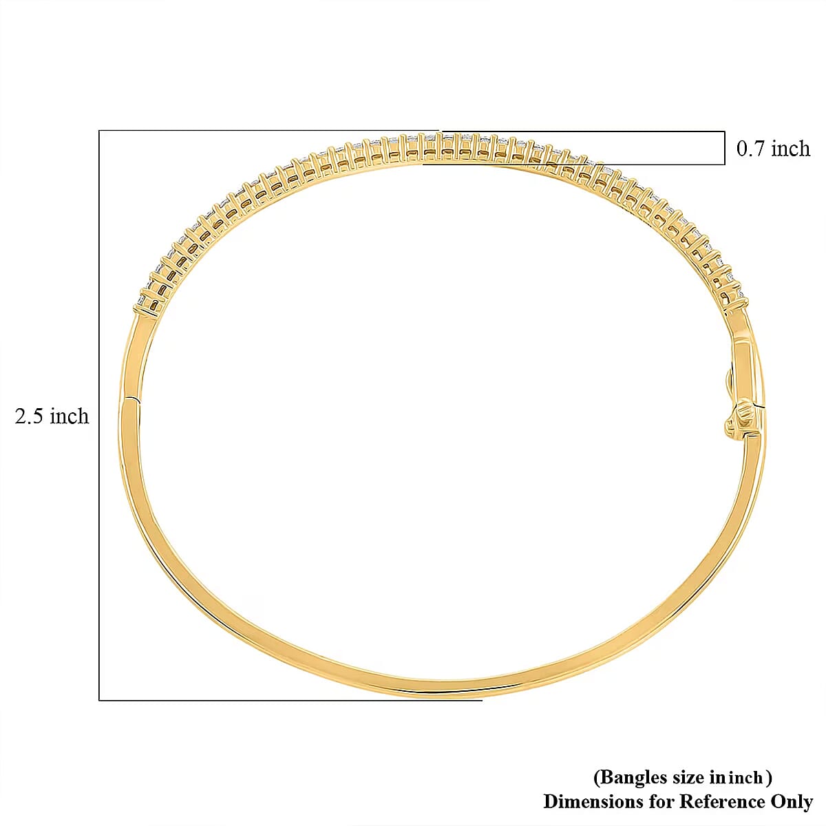 Luxuriant Lab Grown Diamond G VS 1.00 ctw Bracelet in 10K Yellow Gold (7.25 In) 8.35 Grams image number 6