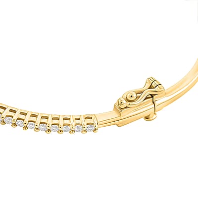 Luxuriant Lab Grown Diamond G VS 1.00 ctw Bracelet in 10K Yellow Gold (7.25 In) 8.35 Grams