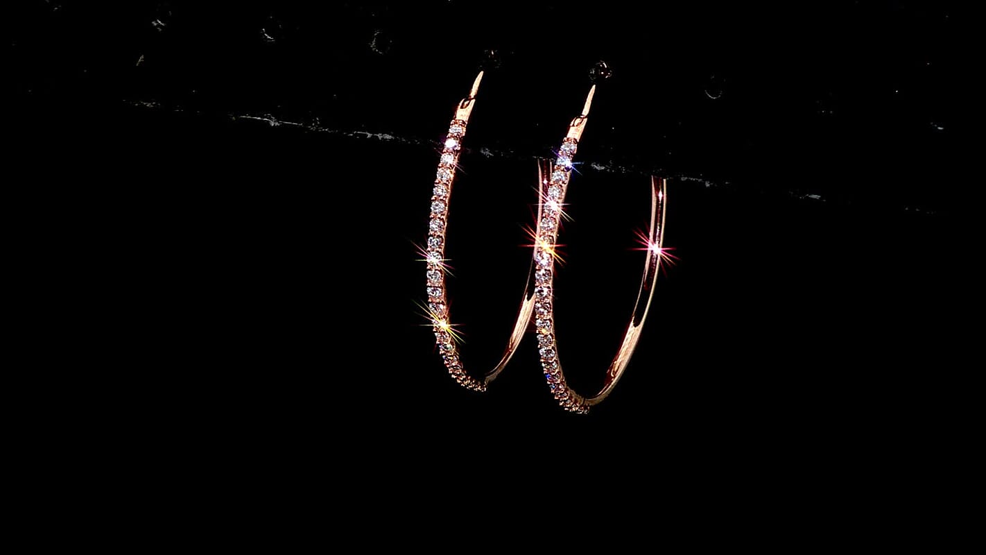 Luxuriant Lab Grown Diamond G VS 0.75 ctw Earrings in 10K Rose Gold 4.80 Grams