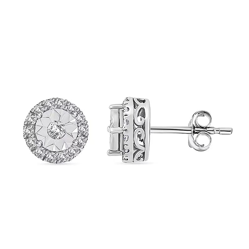 Luxuriant Lab Grown Diamond G VS 0.34 ctw Earrings in 10K White Gold